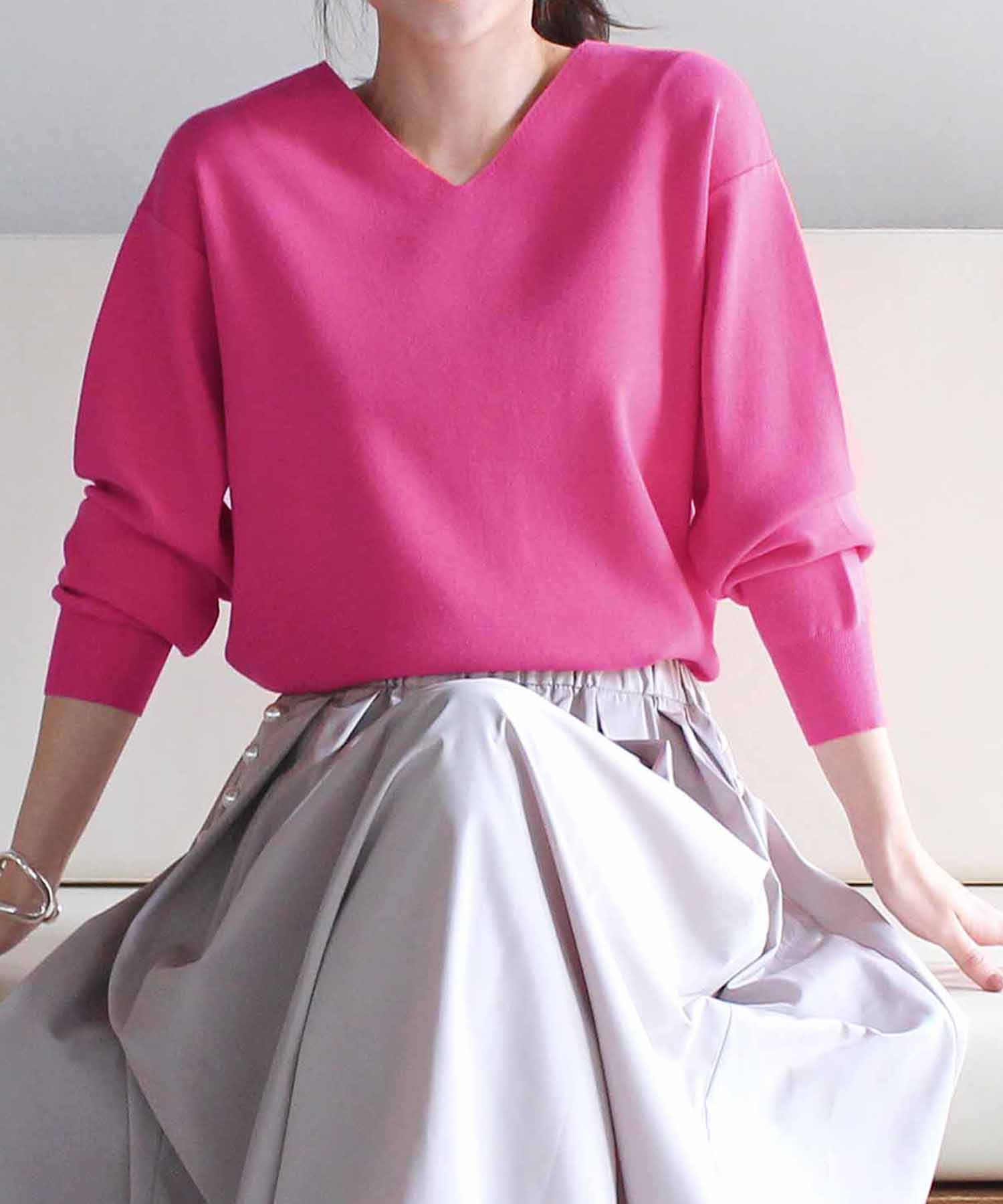 前後2way ベーシックニット SNOWY | AND ON JIONE STORE（アンドオン